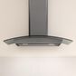 Zephyr Ravenna 30" Wall Mount Chimney Range Hood in Black Stainless Steel and Smoke Gray Glass, , large