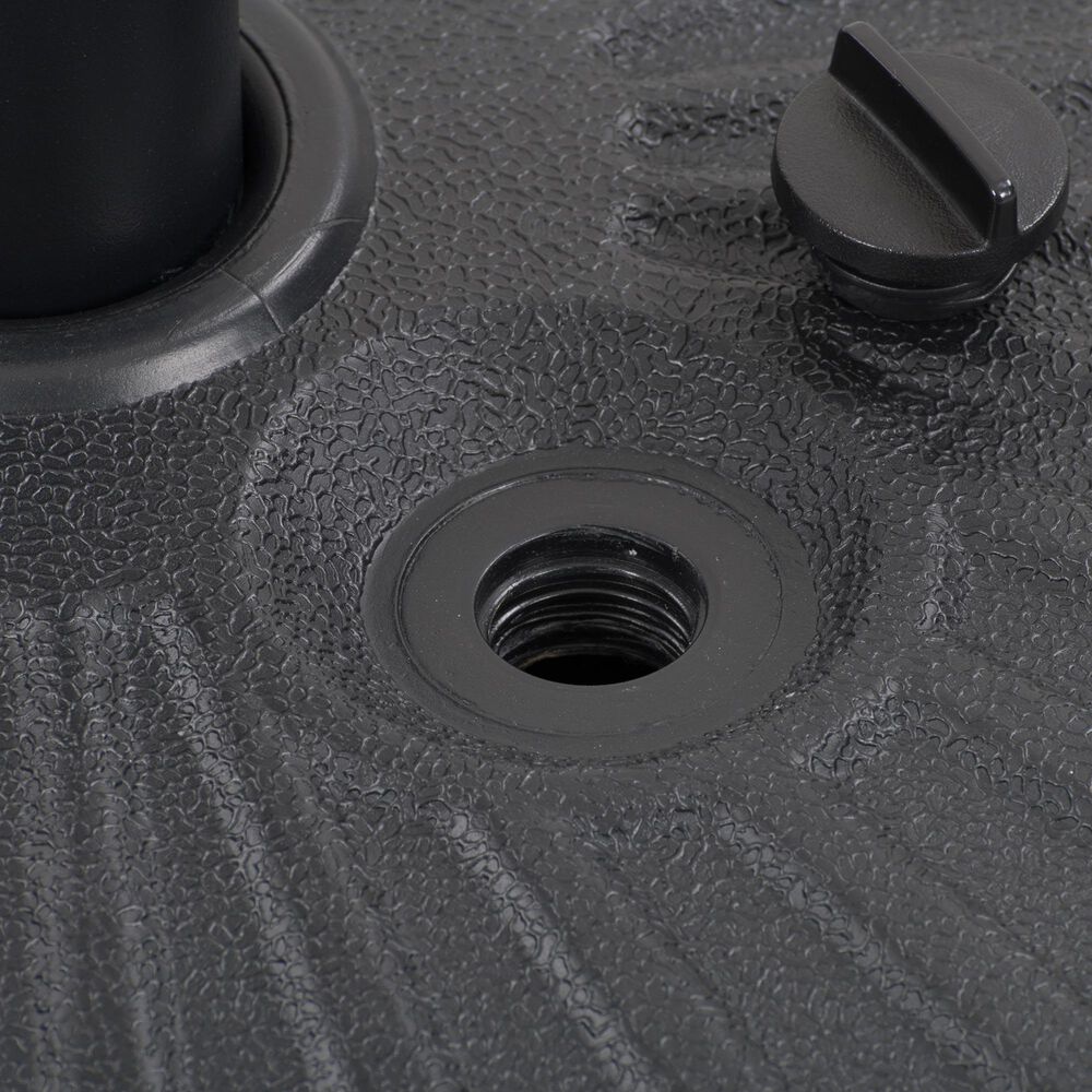 CorLiving Round Umbrella Base in Dark Grey, , large