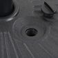 CorLiving Round Umbrella Base in Dark Grey, , large