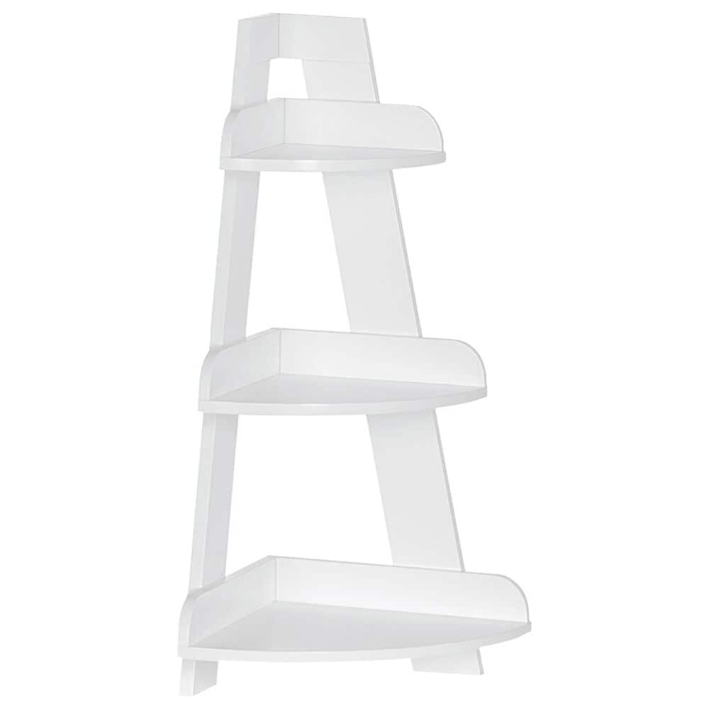 RiverRidge Home Kids Corner Ladder Wall Shelf in White, , large