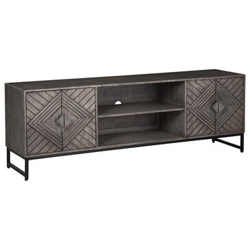 Ashley Treybrook Accent Cabinet in Distressed Gray and Black, , large