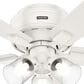 Hunter Crestfield Low Profile 42" Ceiling Fan with Lights in Fresh White, , large