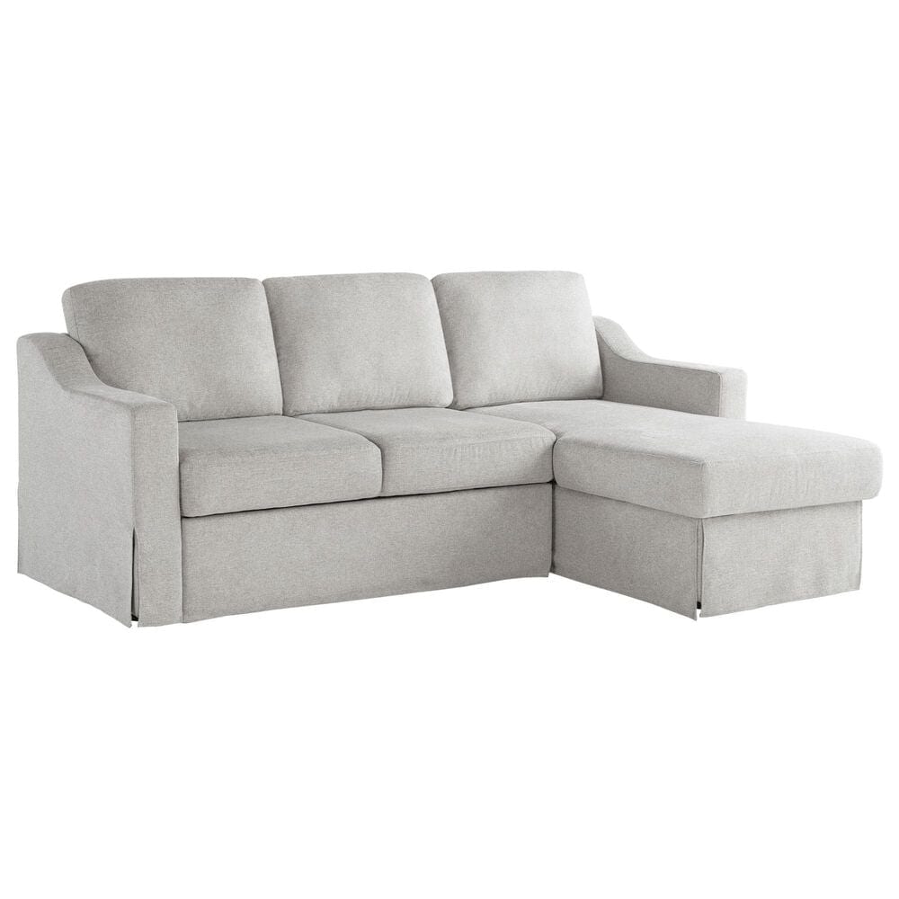 Lifestyle Solutions Haddington Stationary Convertible Sofa with Chaise in Linen, , large
