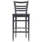 Linon Home Decor Blairmont Bar Stool in Deep Brown Stain, , large