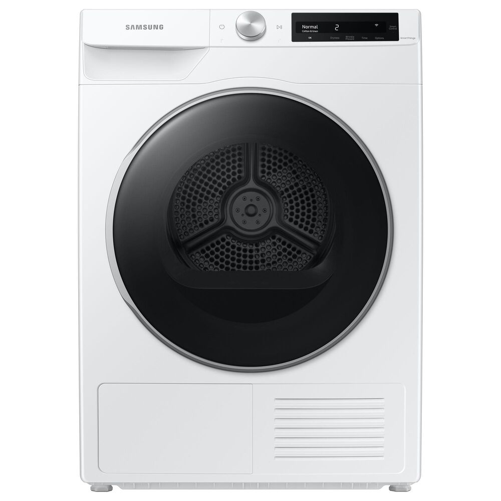 Samsung 2.5 Cu. Ft. Front Load Washer and 4.0 Cu. Ft. Heat Pump Dryer Laundry Pair in White, , large