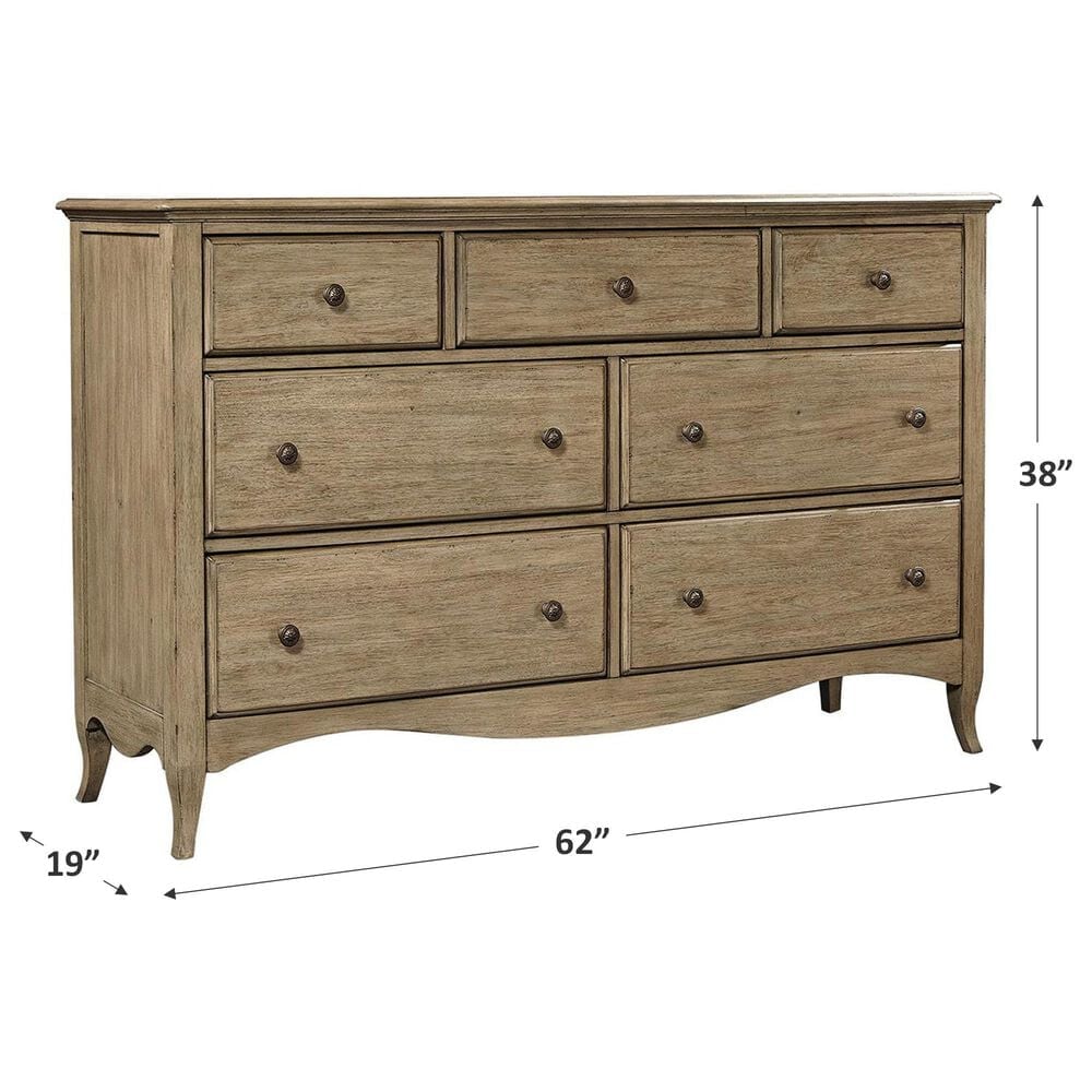 Riva Ridge Provence 7 Drawer Dresser in Patine, , large