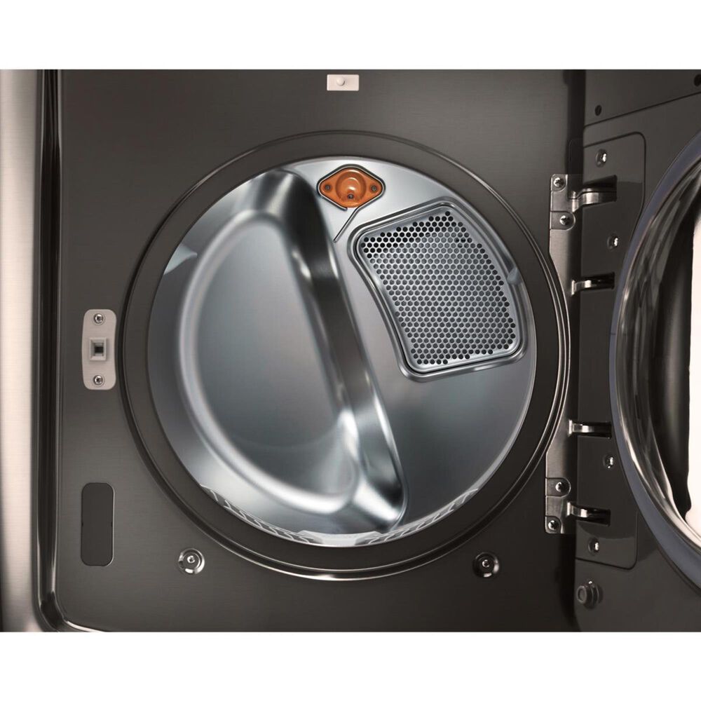LG Mega Capacity Gas Dryer With Steam in Black Stainless Steel, , large