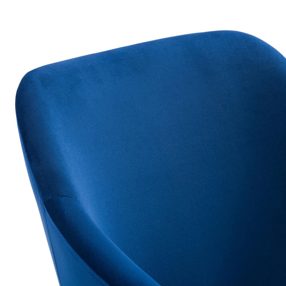 CorLiving Ayla Dining Arm Chair in Navy Blue NFM