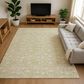 Dalyn Rug Company Soft Essentials Floral Wheat 9" x 12" Indoor/Outdoor Area Rug, , large