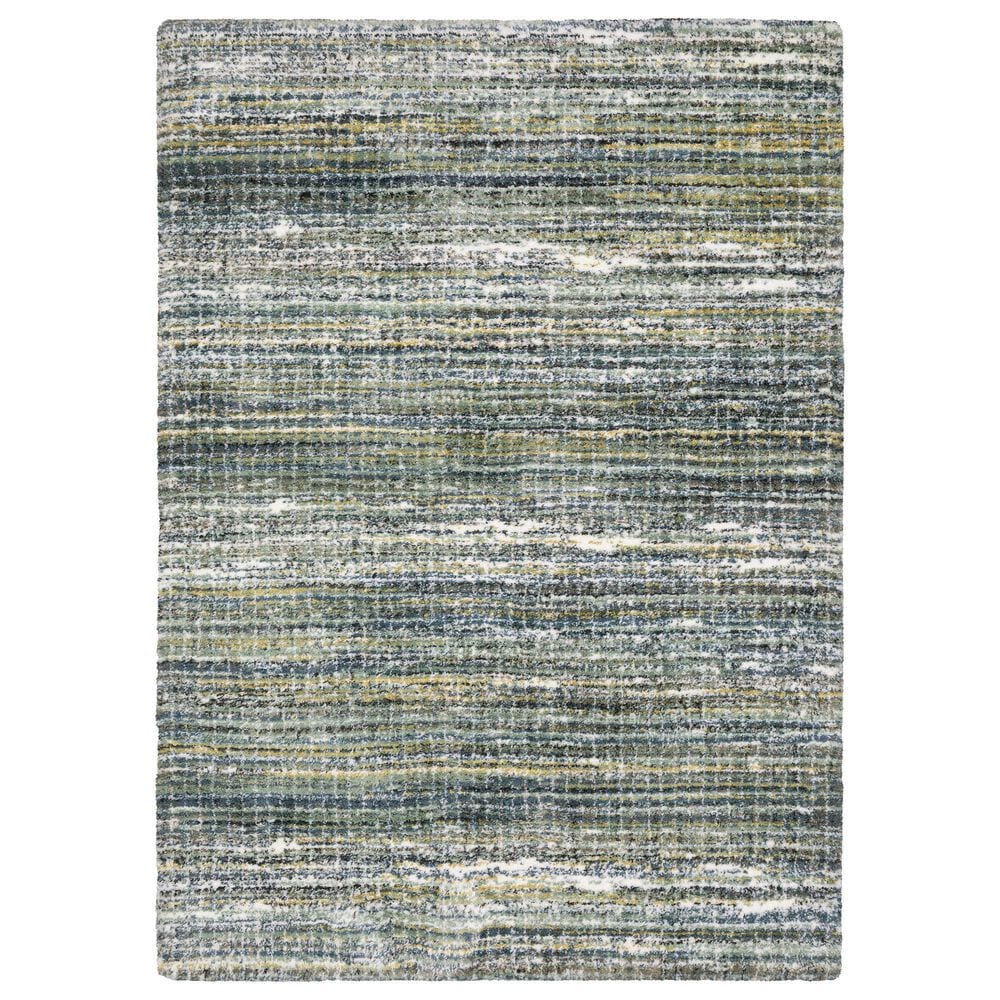 Oriental Weavers Galileo GAL07 Green and Blue 7"10" x 10"10" Area Rug, , large