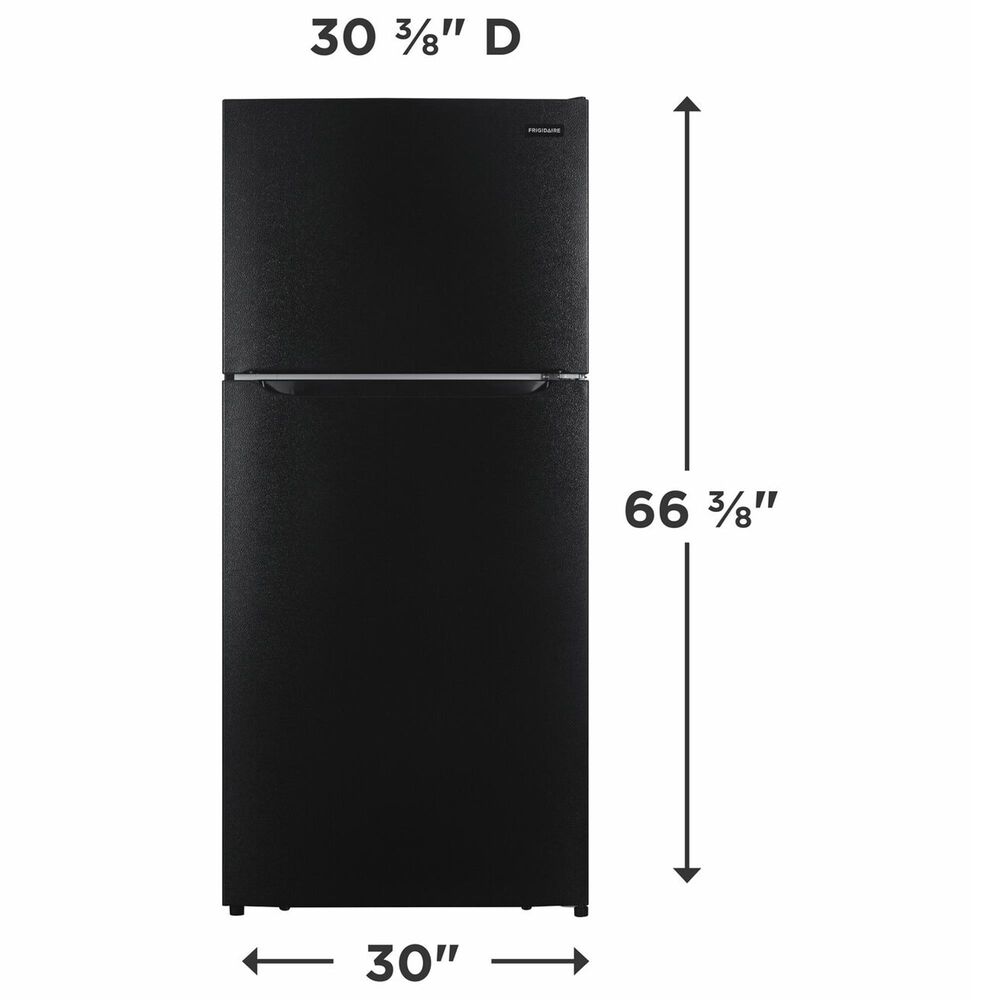 Frigidaire 18.17 Cu. Ft. Garage Ready Top Freezer Refrigerator in Black, , large