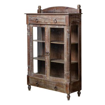 Rustic Imports 2 Door Curio in Limewash, , large