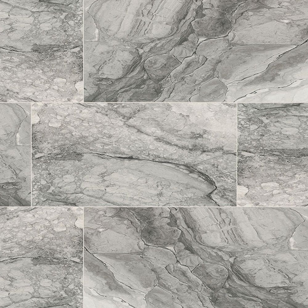 MS International Kaya Onda Gray 12" x 24" Polished Porcelain Tile, , large