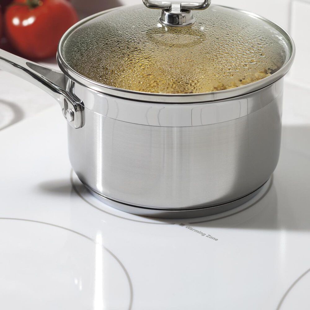 GE Appliances 36" BuiltIn Knob Control Electric Cooktop in White Nebraska Furniture Mart