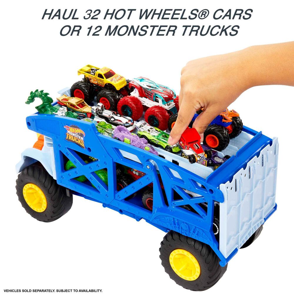 Hot Wheels Rhino Hauler Monster Mover Toy Vehicle in Multicolor, , large