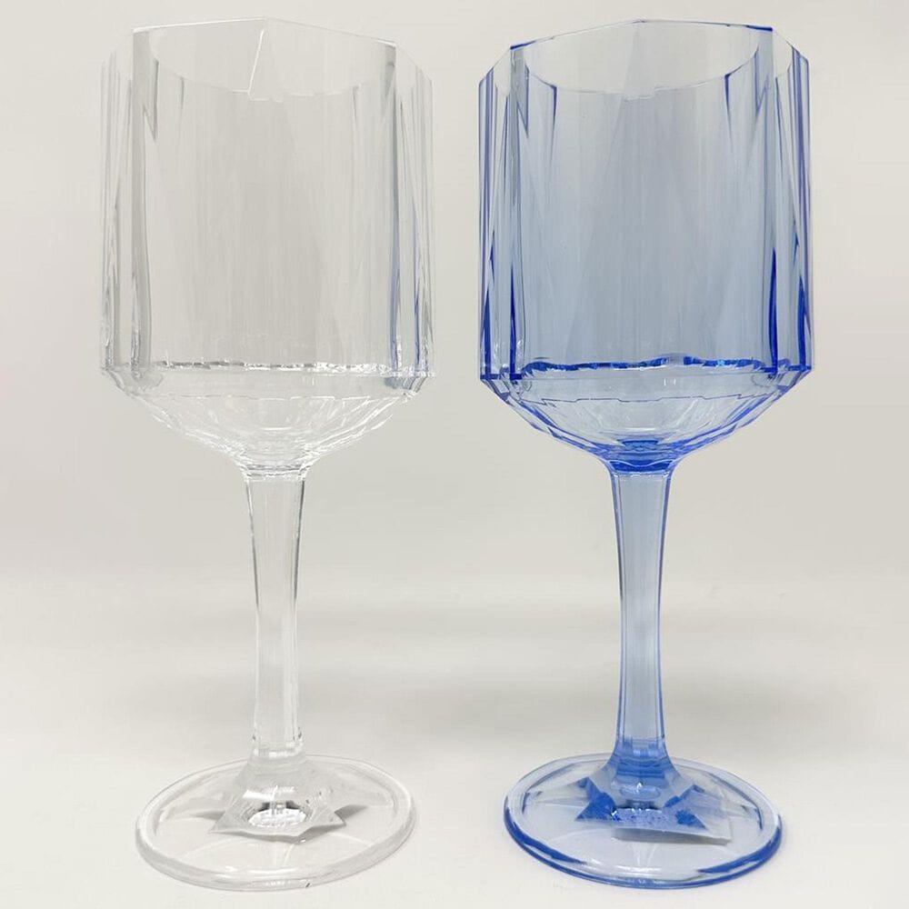LeadingWare Crystal Diamond 12 Oz Wine Glass in Clear, , large