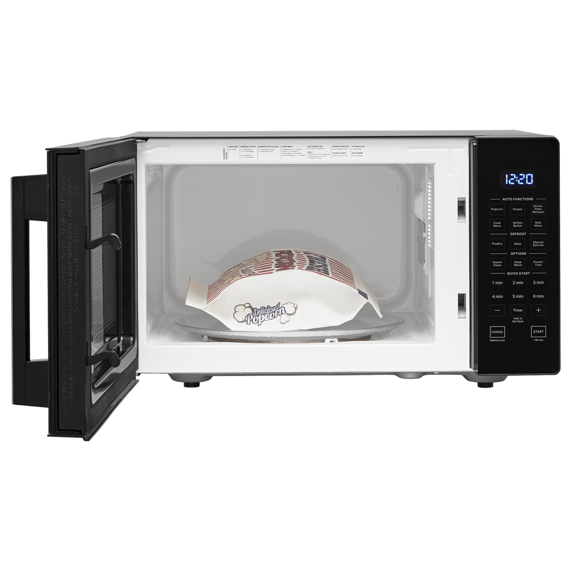 whirlpool black microwave countertop