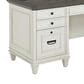 Wycliff Bay Hartford RHF Pedestal Desk in Antique White, , large