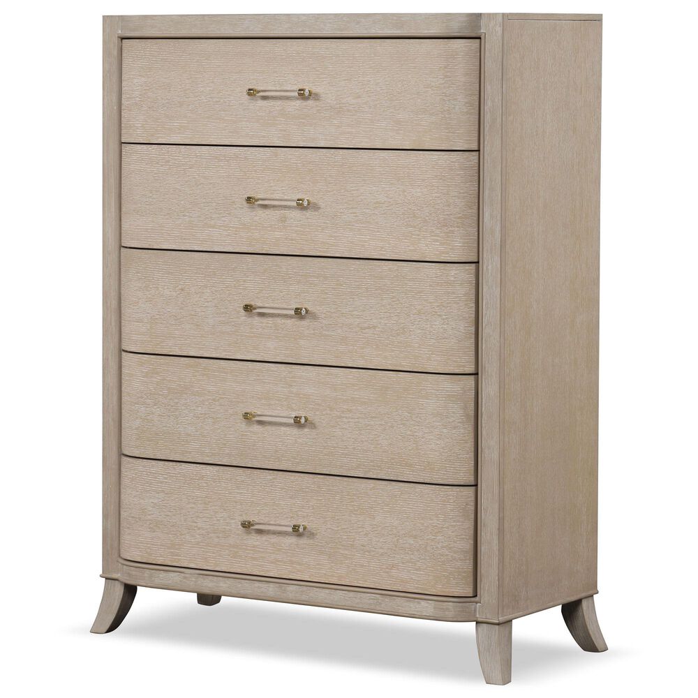 Furniture of America Candra 5-Drawer Chest in Natural Oak, , large