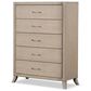 Furniture of America Candra 5-Drawer Chest in Natural Oak, , large