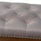 Baxton Studio Ainsley Accent Bench in Grey, , large