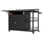 Hearth and Haven Patio Serving Cart in Dark Brown, , large