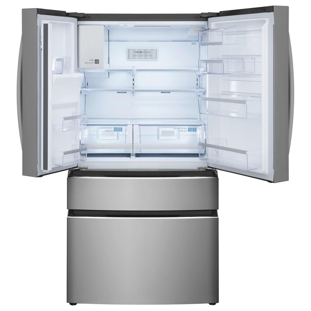 Frigidaire Gallery 4 PC Kitchen Package with 26.3 Cu. Ft. Standard-Depth 4-Door French Door Refrigerator, 30&quot; Induction Range with Total Convection, 1.9 Cu Ft Over the Range Microwave with Air Fry, and 24&quot; Built-In Pocket Handle Dishwasher with CleanBoost, , large