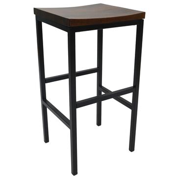 Carolina Chair and Table Aileen 30" Barstool in Chestnut and Black, , large