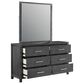 New Heritage Design Odessa 3-Piece King Bedroom Set in Charcoal and Silver, , large