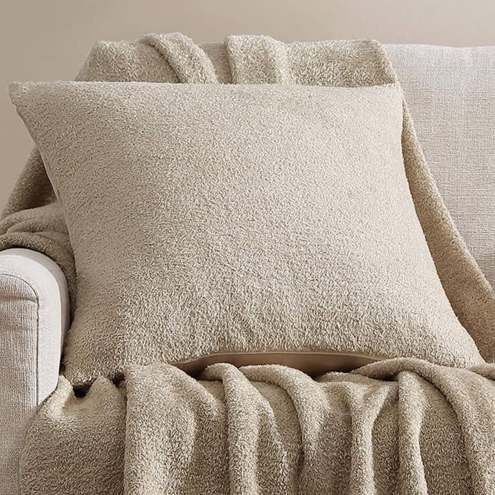 Sunday Citizen Cloud Silque 20&quot; Square Throw Pillow in Sandstone, , large