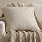 Sunday Citizen Cloud Silque 20" Square Throw Pillow in Sandstone, , large