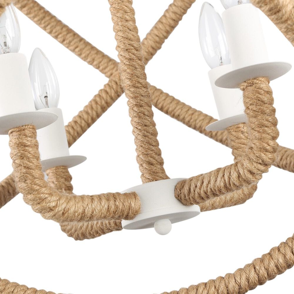 Golden Lighting Marina 4-Light Chandelier in Natural White, , large