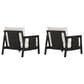 HOMLUX Outdoor Club Chair with Black Textilene Accents in White (Set of 2), , large