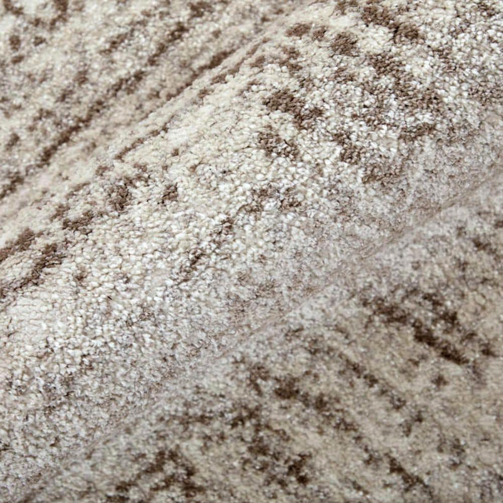 Feizy Vancouver Abstract 9&#39; x 12&#39; Beige and Brown Area Rug, , large
