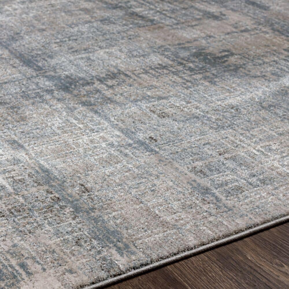 Surya Brunswick 2&#39;7&quot; x 7&#39;3&quot; Dusty Sage, Taupe, Light Gray, White, Pale Blue, Olive and Teal Runner, , large