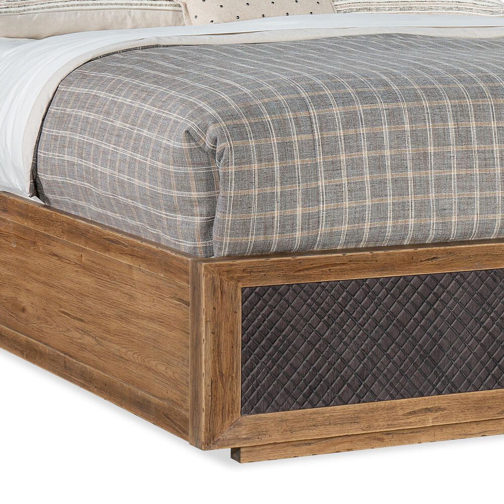 Hooker Furniture Big Sky King Panel Bed in Vintage Natural and Charcoal, , large