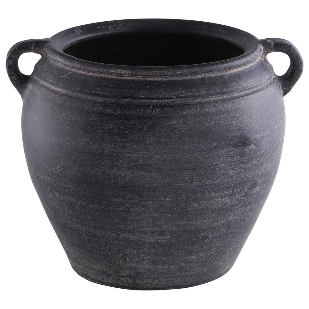 Ashley Meadie 9.5" Vase in Distressed Black, , large