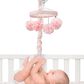 Lambs and Ivy Signature Botanical Baby Floral Musical Baby Crib Mobile in Pink and Gray, , large