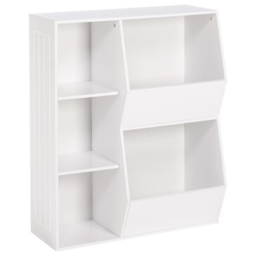 RiverRidge Home Kids 3 Cubby Floor Cabinet in White, , large