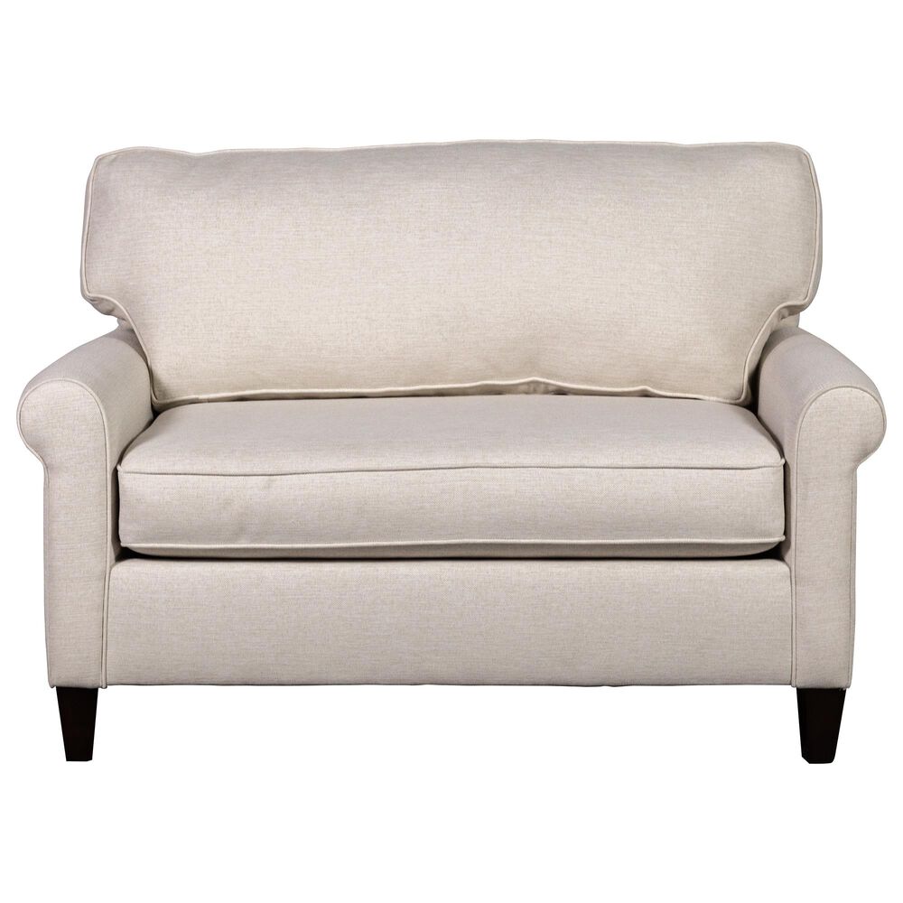 Fulton Home Maxwell Chairbed with Gel Mattress in Natural White and Espresso, , large