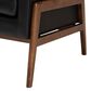 Baxton Studio Perris Lounge Chair in Black, , large