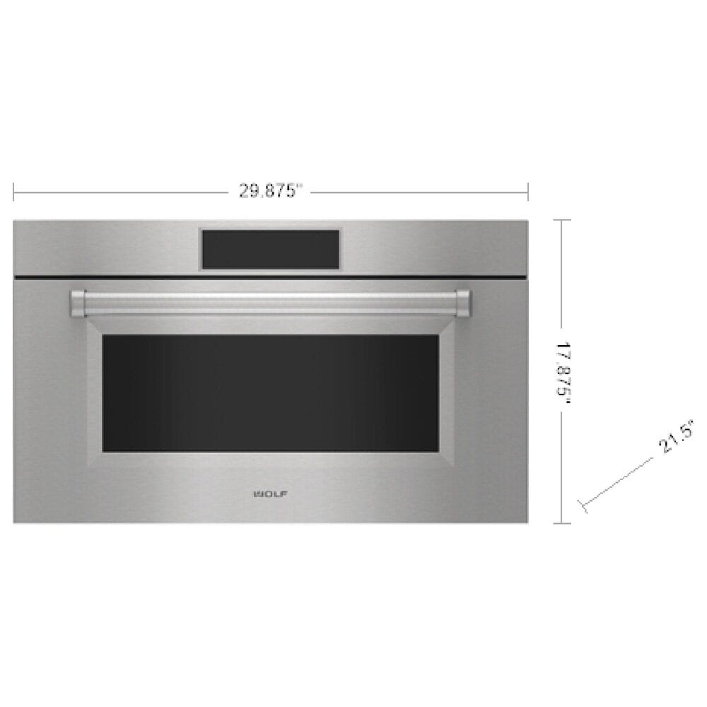 Wolf Appliances 1.6 Cu. Ft. M Series Professional Drop-Down Door Speed Oven in Stainless Steel, , large