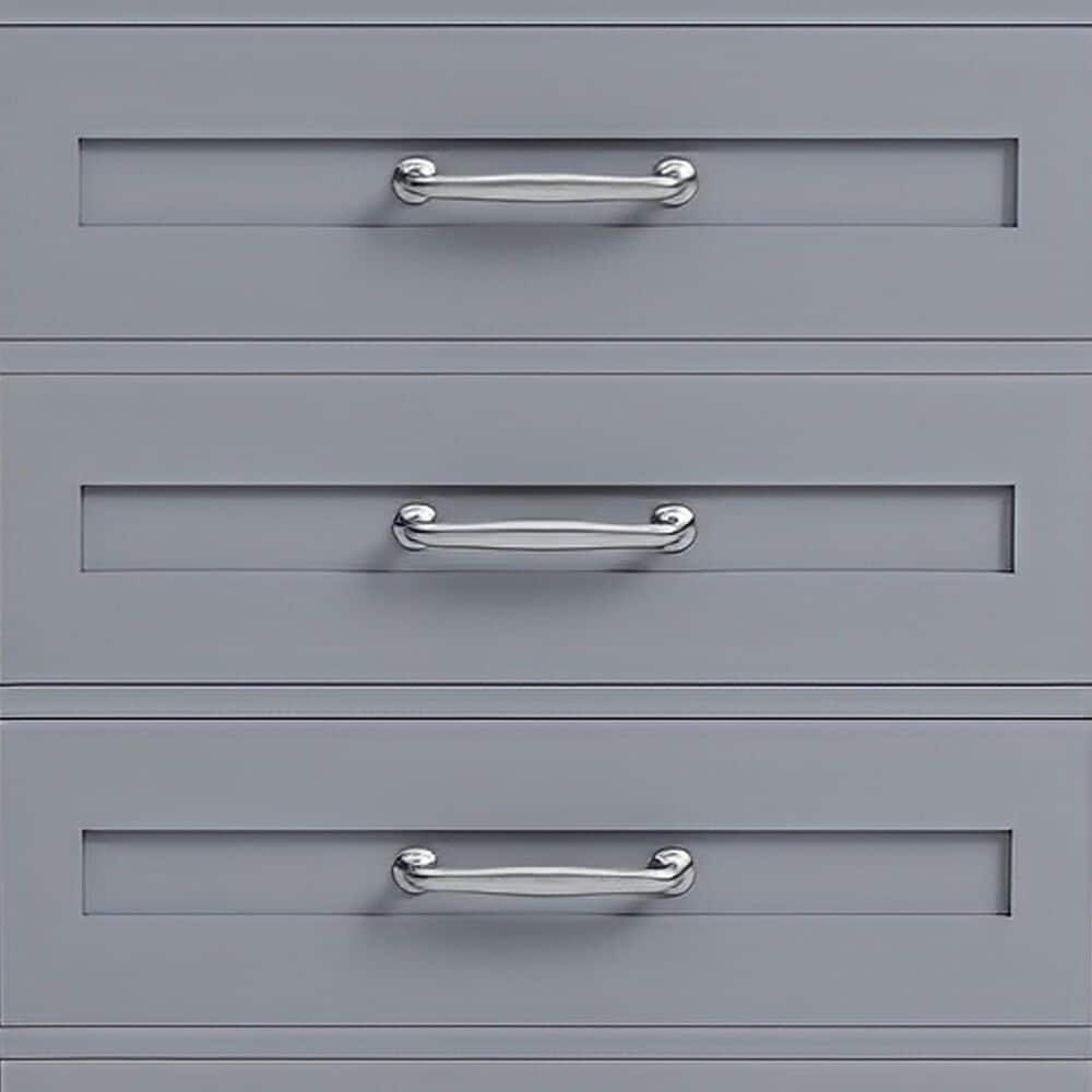 Lexora Home Dukes 80" Double Bathroom Vanity in Dark Grey with 2 cm White Cultured Marble Top and Rectangular Sinks, , large