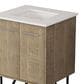 Lexora Home Lancy 24" Single Bathroom Vanity in Rustic Acacia with 2 cm White Quartz Top and Rectangular Sink, , large