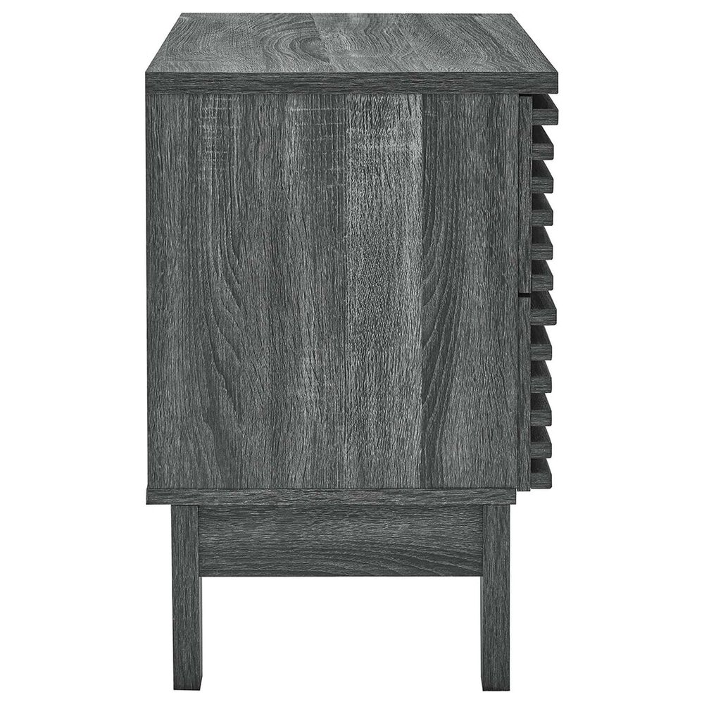 Modway Render 2 Drawer Nightstand in Charcoal, , large