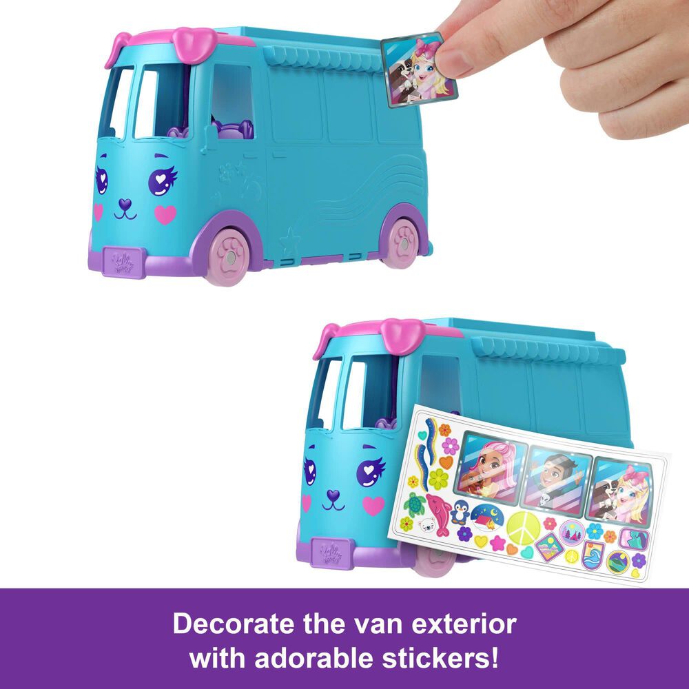 Polly Pocket Pet Mobile Adventure with Accessories Set in Multicolor, , large