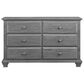 Oxford Baby Kenilworth 6 Drawer Dresser in Graphite Gray, , large