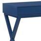Linon Home Decor Peggy Side Storage Desk in Navy, , large