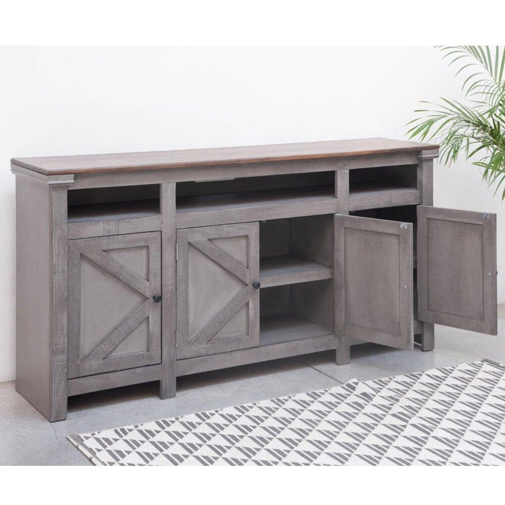 Meximuebles Oregon 70&quot; TV Console in Gray Rain, , large