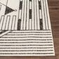 Surya Pisa 6" x 7"9" Black, Gray and Ivory Area Rug, , large